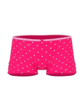 PINK Victoria's Secret Hot Pink Polka Dot Boyshorts